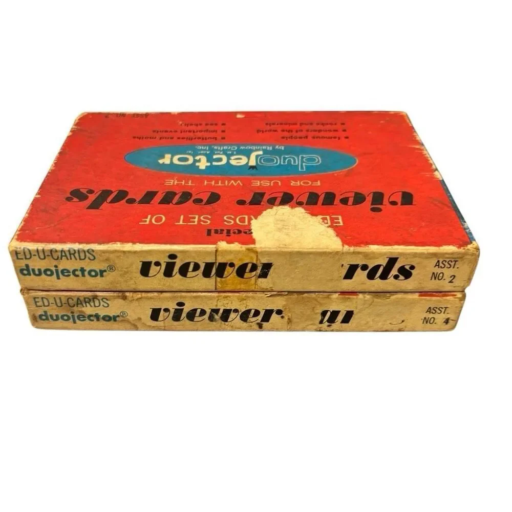 2 Duojector Ed-U-Cards Sets Of Viewer Cards *Read*